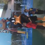 Abby with Daffy Duck at Movie World