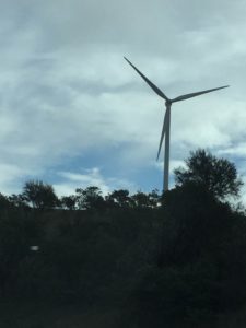 A wind turbine that we passed on the way home