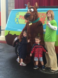 Abby and Aiden with Scoooby Doo