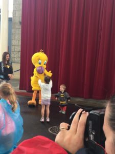 Abby dancing with Tweety