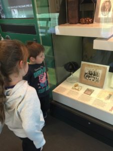 Abby and Aiden checking out the Pocket Watch belonging to Henry Moses to whom they are releated. Henry was given the watch after making 297* against Victoria in 1897. He also played a handful of Test Matches for Australia,