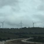 Some wind turbines we passed on the way home.