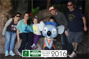 Suzette, Mummu, Me, Aiden, Daddy and David before we enter Currumbin Wildlife Sanctuary.