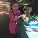 Abby being a Vet at the Vet Hospital at Currumbin Wildlife Sanctuary